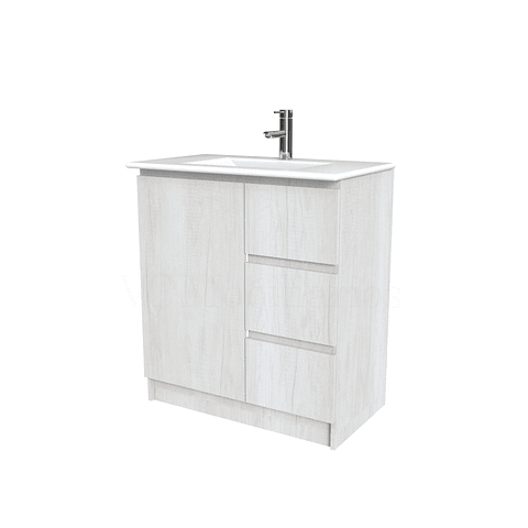 Mueble vanitorio al piso  de 70  cm con cubierta de loza M2-701  / Toscana