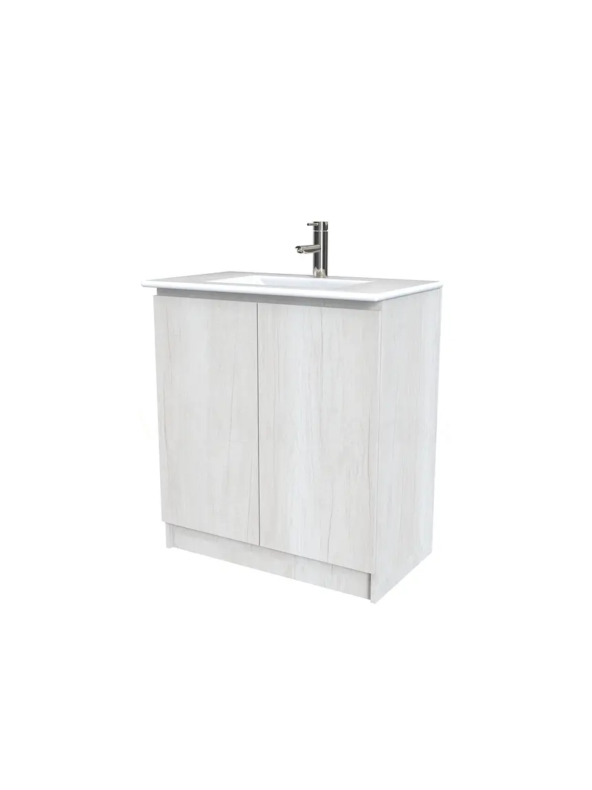 Mueble vanitorio al piso  de 90  cm con cubierta de loza M0-901  /  Toscana 1