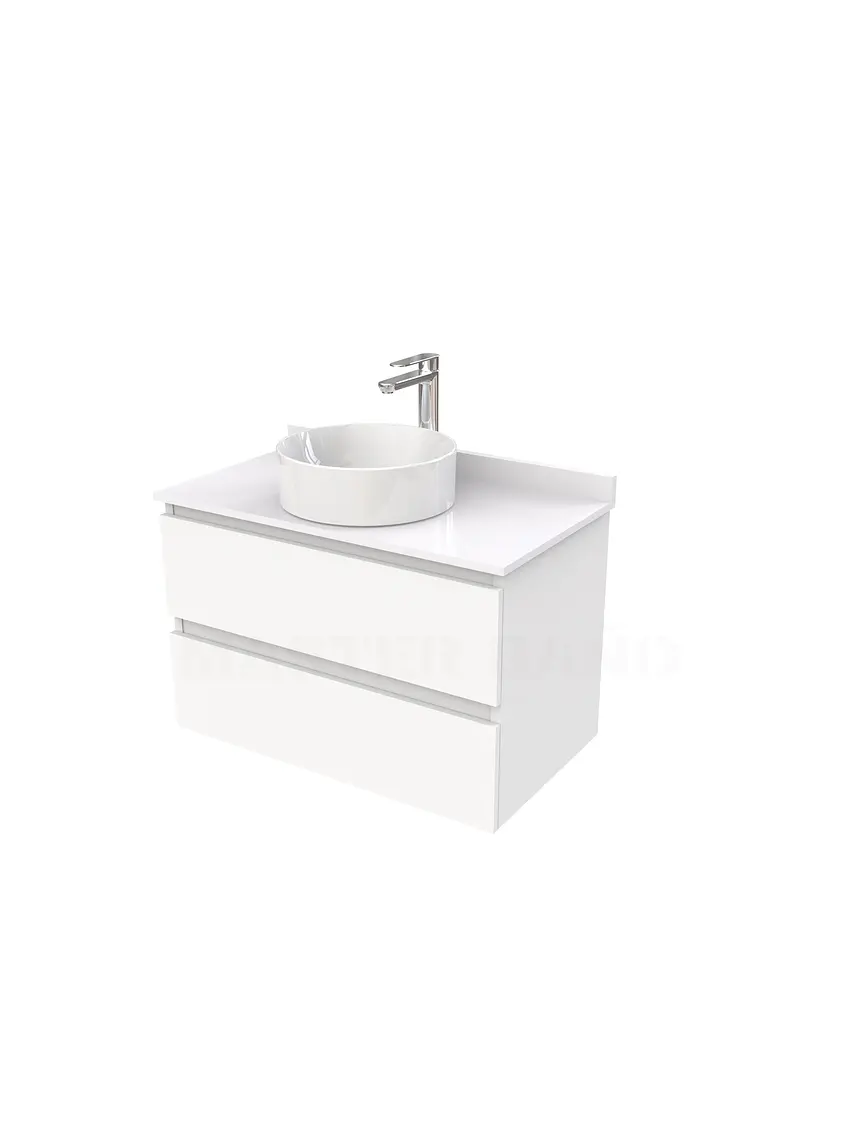 Mueble Vanitorio  para lavamanos sobreponer simple de 80 cm M2-830-SPA / Blanco 1