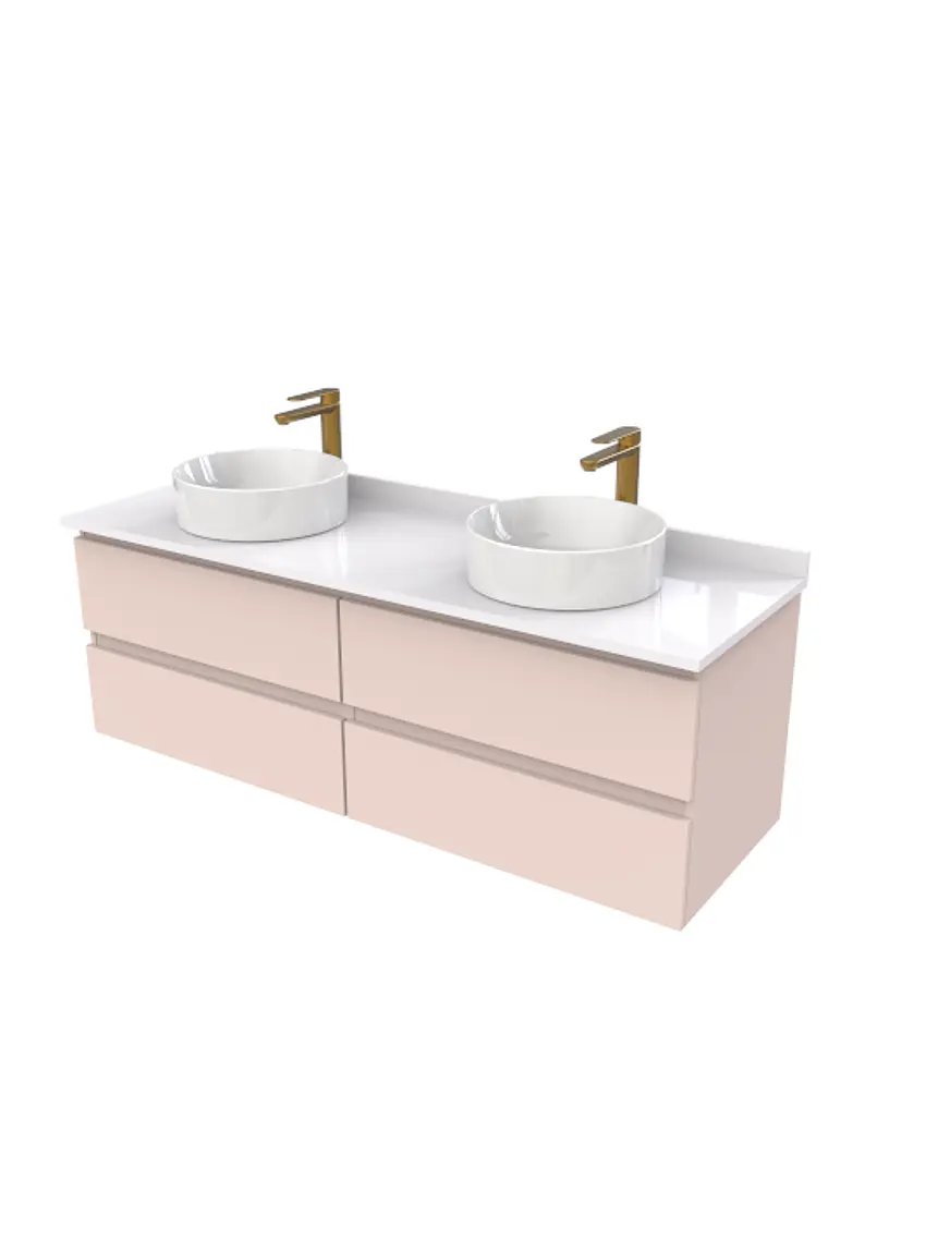 Mueble Vanitorio  para lavamanos sobreponer simple de 150 cm M4-1530-SPA / Taupe 1