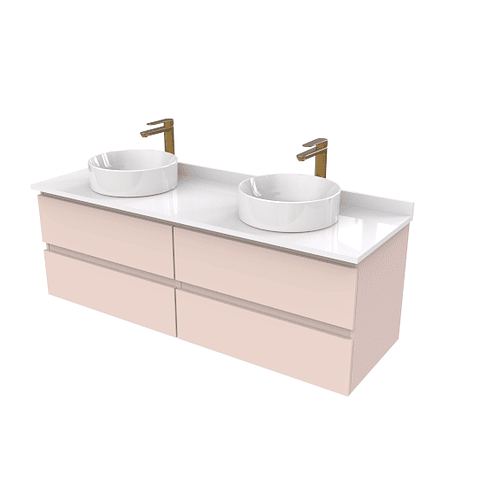 Mueble Vanitorio  para lavamanos sobreponer simple de 150 cm M4-1530-SPA / Taupe