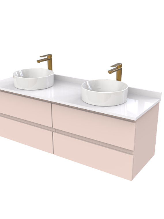 Mueble Vanitorio  para lavamanos sobreponer simple de 150 cm M4-1530-SPA / Taupe 1