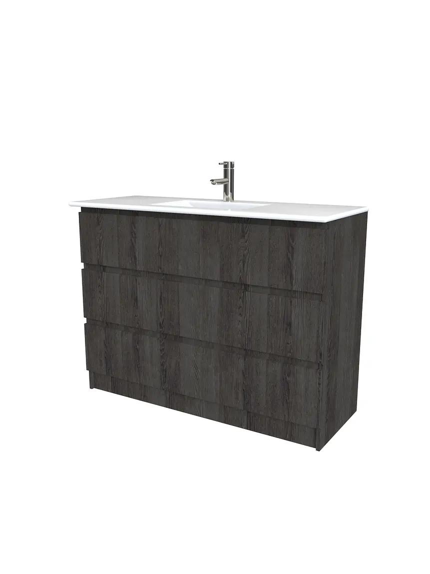 Mueble vanitorio al piso  de 120  cm con cubierta de loza M3-1201  / Expresso 1