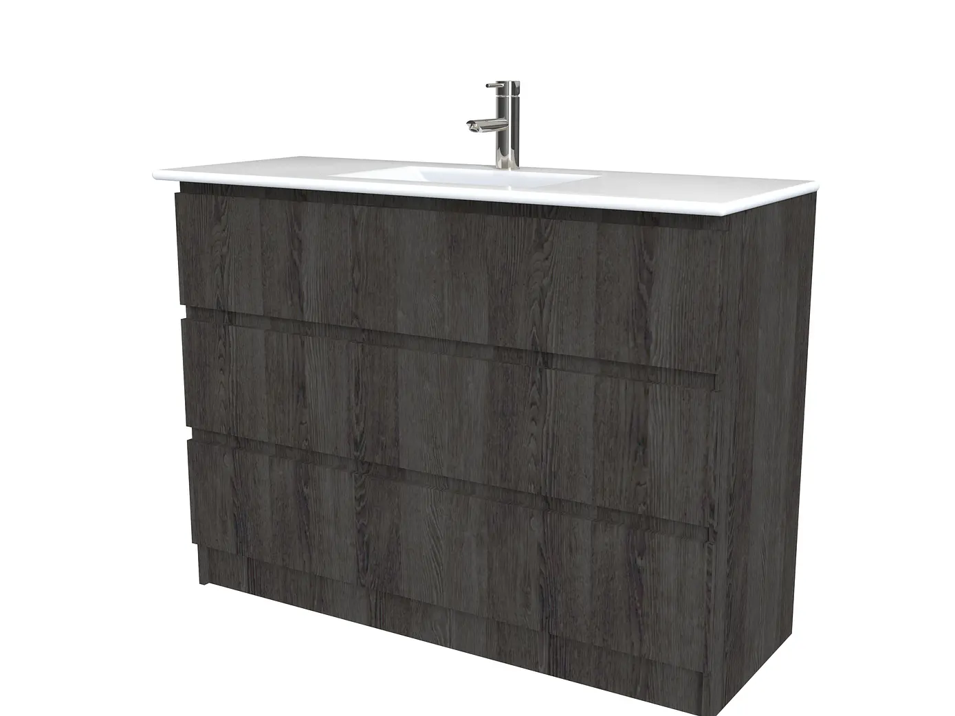 Mueble vanitorio al piso  de 120  cm con cubierta de loza M3-1201  / Expresso 1