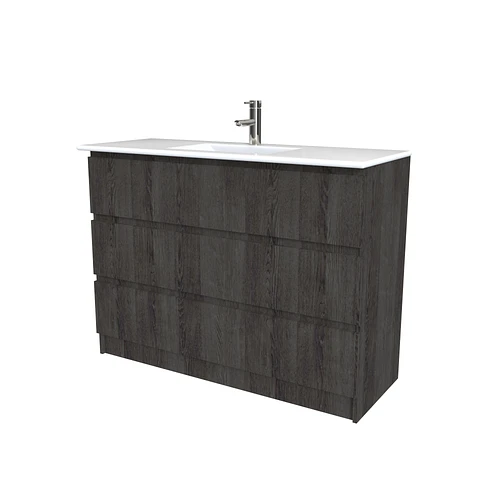 Mueble vanitorio al piso  de 120  cm con cubierta de loza M3-1201  / Expresso