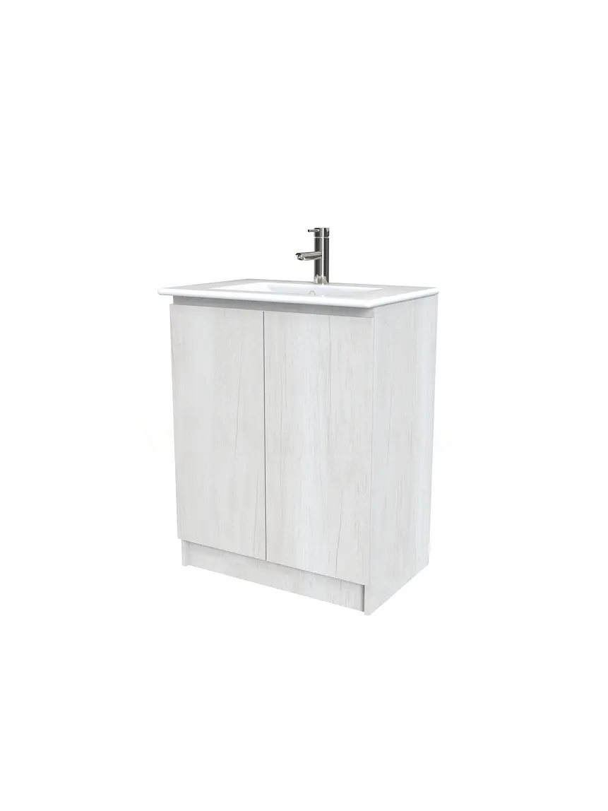 Mueble vanitorio al piso  de 60  cm con cubierta de loza M0-601  / Toscana 1