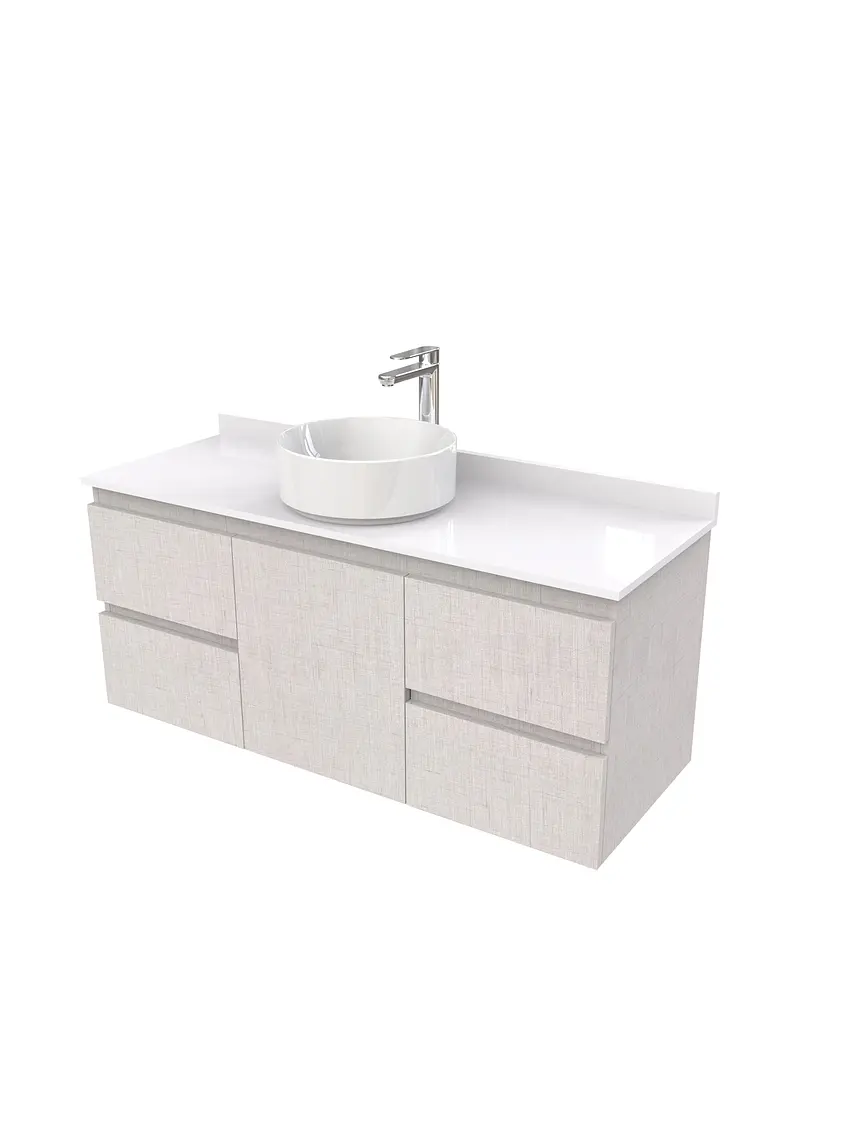Mueble Vanitorio  aereo para lavamanos sobreponer simple de 100 cm M2-1030-SPA / Giorno 1