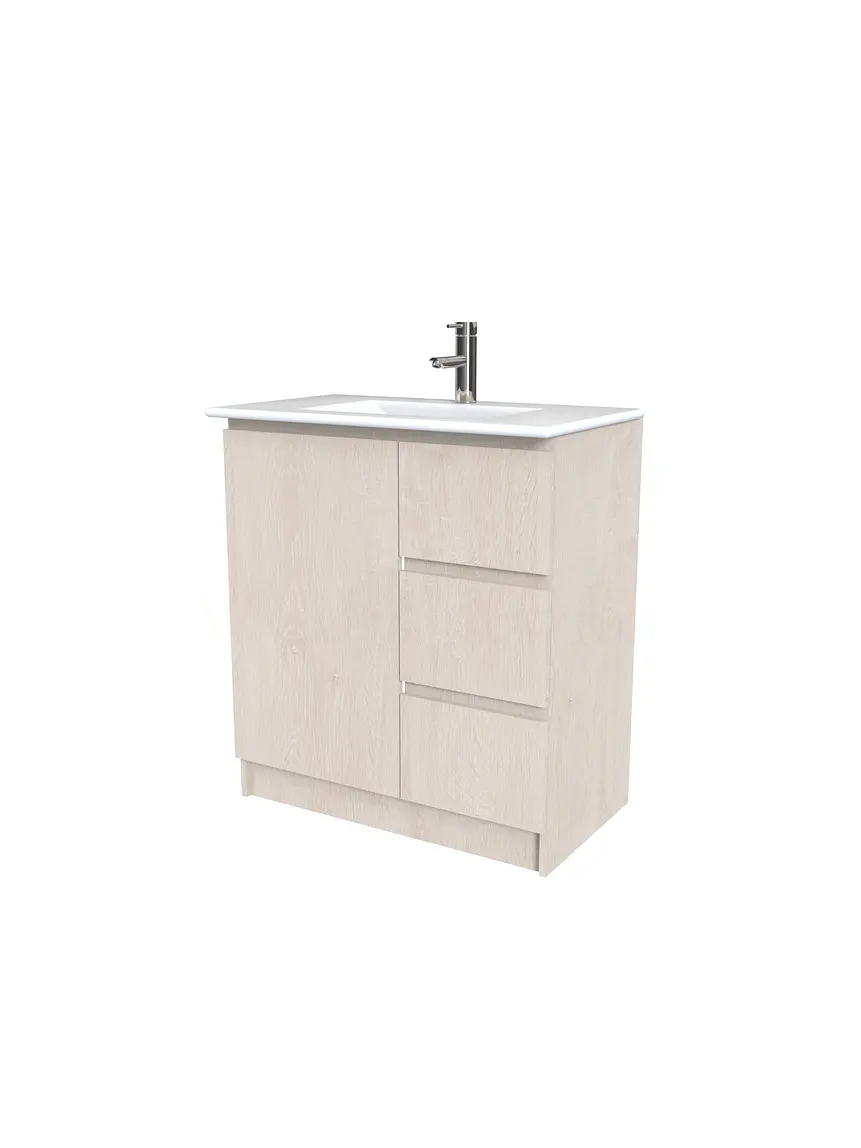 Mueble vanitorio al piso  de 70  cm con cubierta de loza M2-701  / Provenzal 1