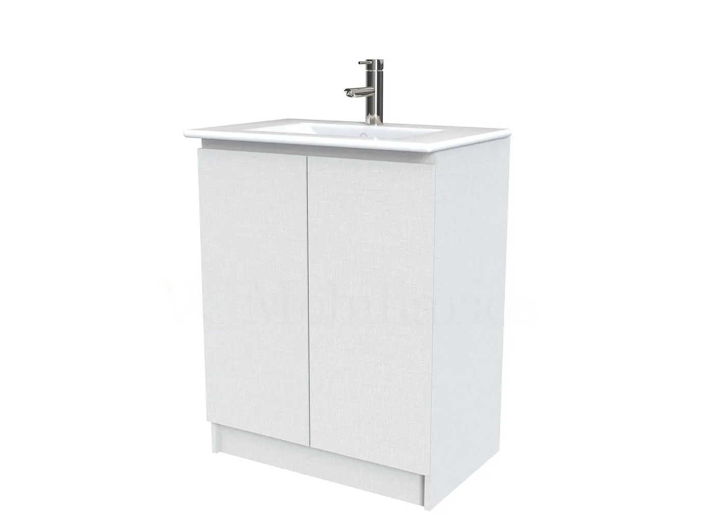 Mueble vanitorio al piso  de 60  cm con cubierta de loza M0-601  / Giorno 1