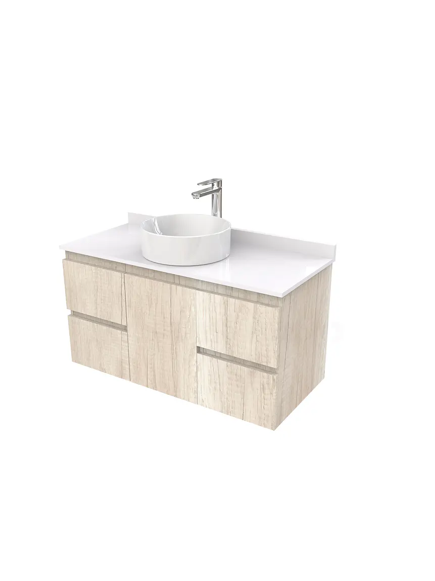 Mueble Vanitorio  para lavamanos sobreponer simple de 90 cm M2-930-SPA / Toscana 1