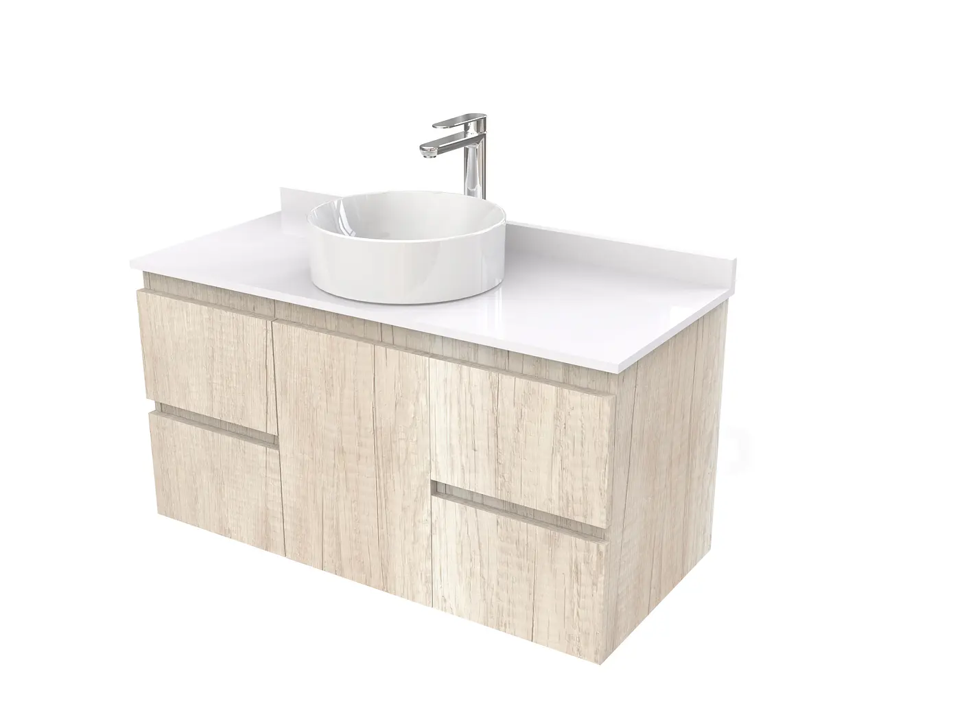 Mueble Vanitorio  para lavamanos sobreponer simple de 90 cm M2-930-SPA / Toscana 1