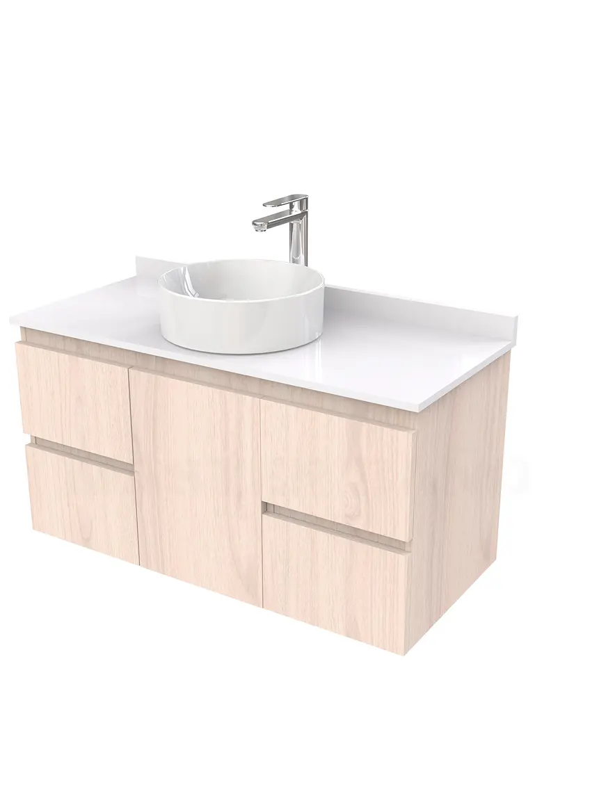 Mueble Vanitorio  para lavamanos sobreponer simple de 90 cm M2-930-SPA / Nougat 1