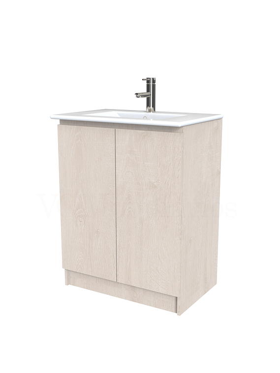 Mueble vanitorio al piso  de 60  cm con cubierta de loza M0-601  / Provenzal 1