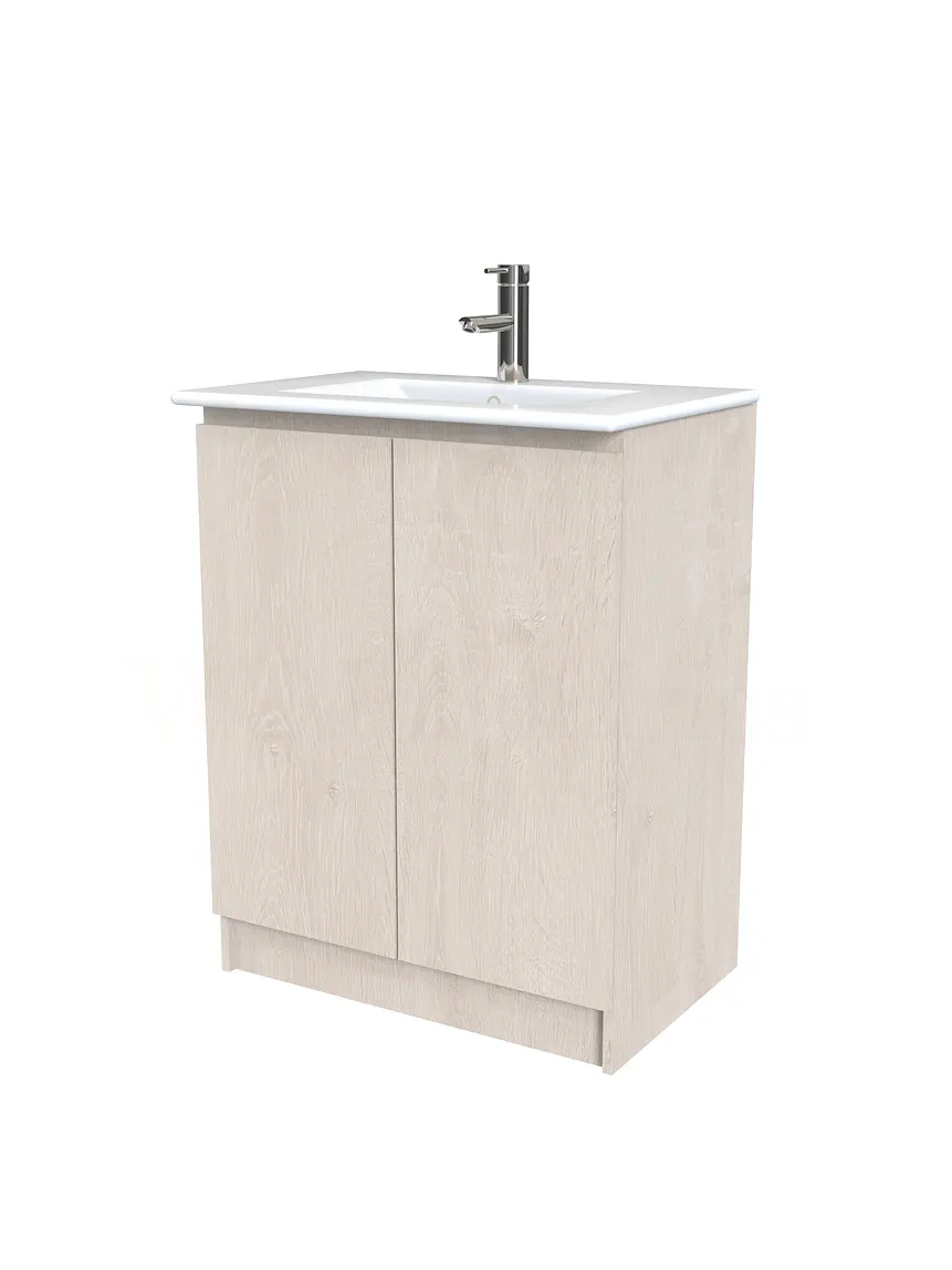 Mueble vanitorio al piso  de 60  cm con cubierta de loza M0-601  / Provenzal 1