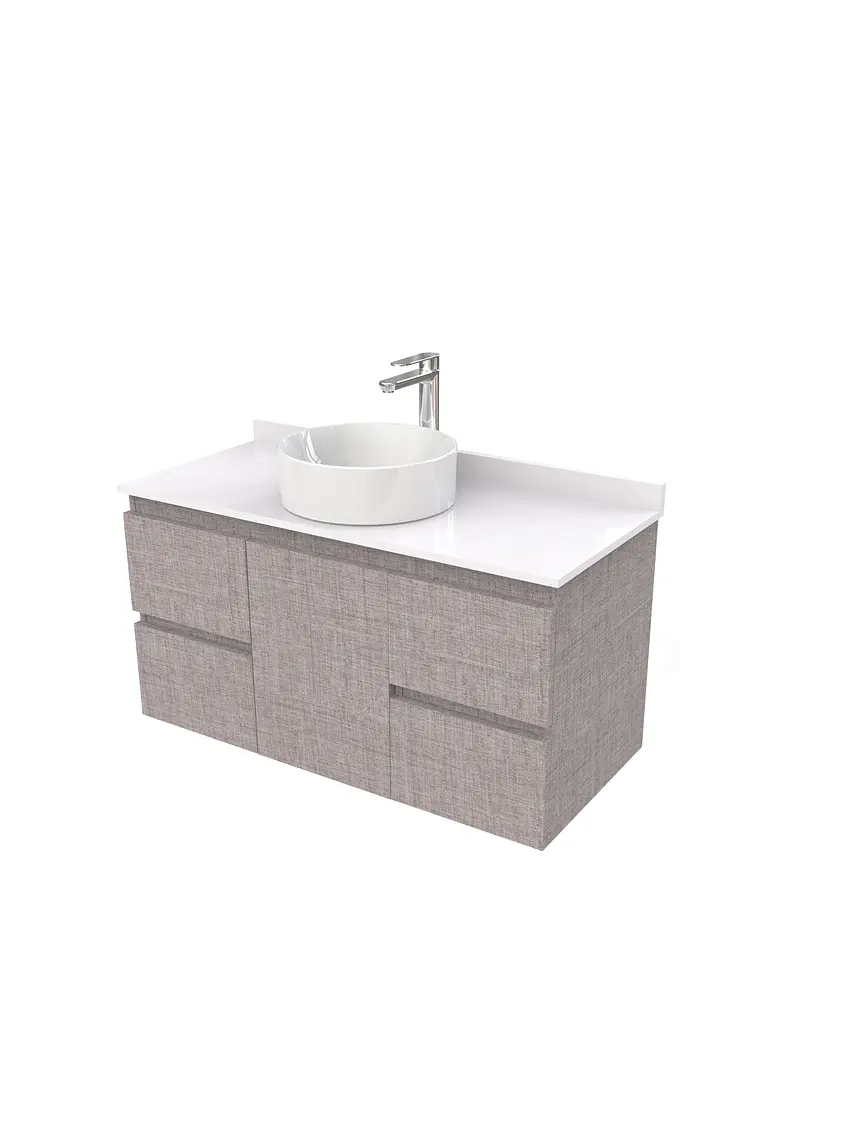 Mueble Vanitorio  para lavamanos sobreponer simple de 90 cm M2-930-SPA / Notte 1