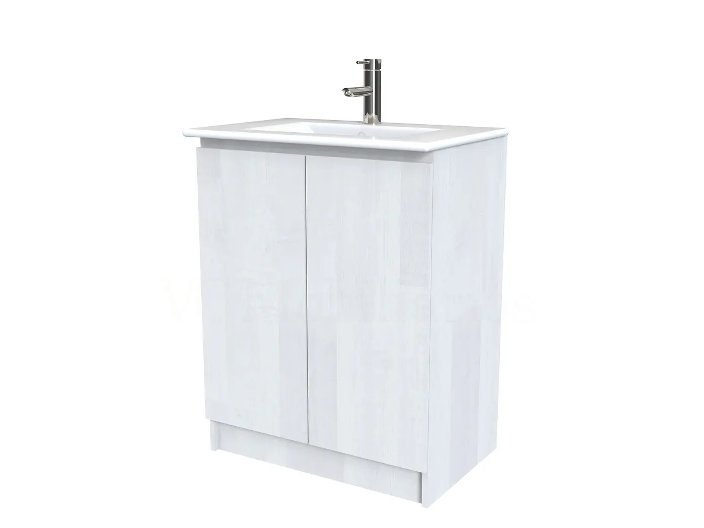 Mueble vanitorio al piso  de 60  cm con cubierta de loza M0-601  / Legno 1