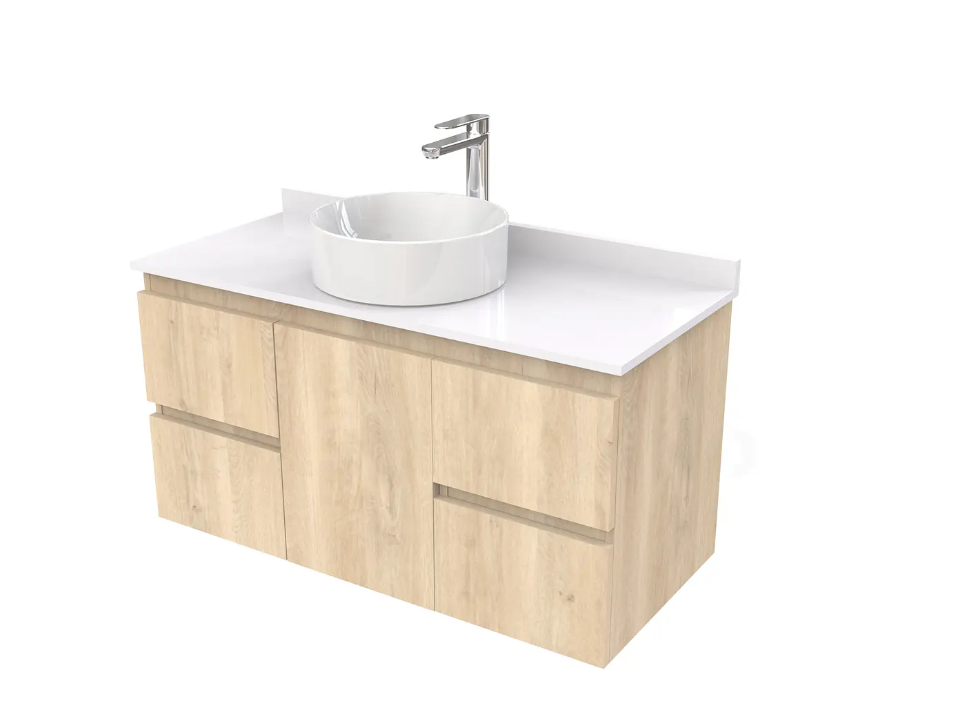 Mueble Vanitorio  para lavamanos sobreponer simple de 90 cm M2-930-SPA / Jerez 1