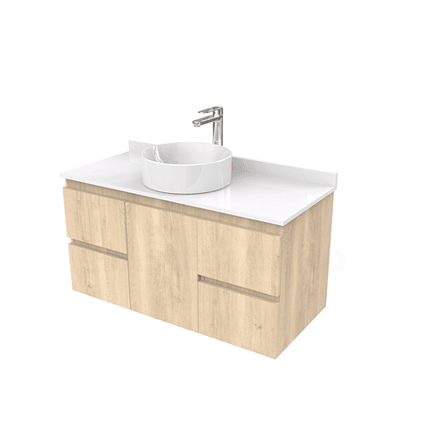 Mueble Vanitorio  para lavamanos sobreponer simple de 90 cm M2-930-SPA / Jerez