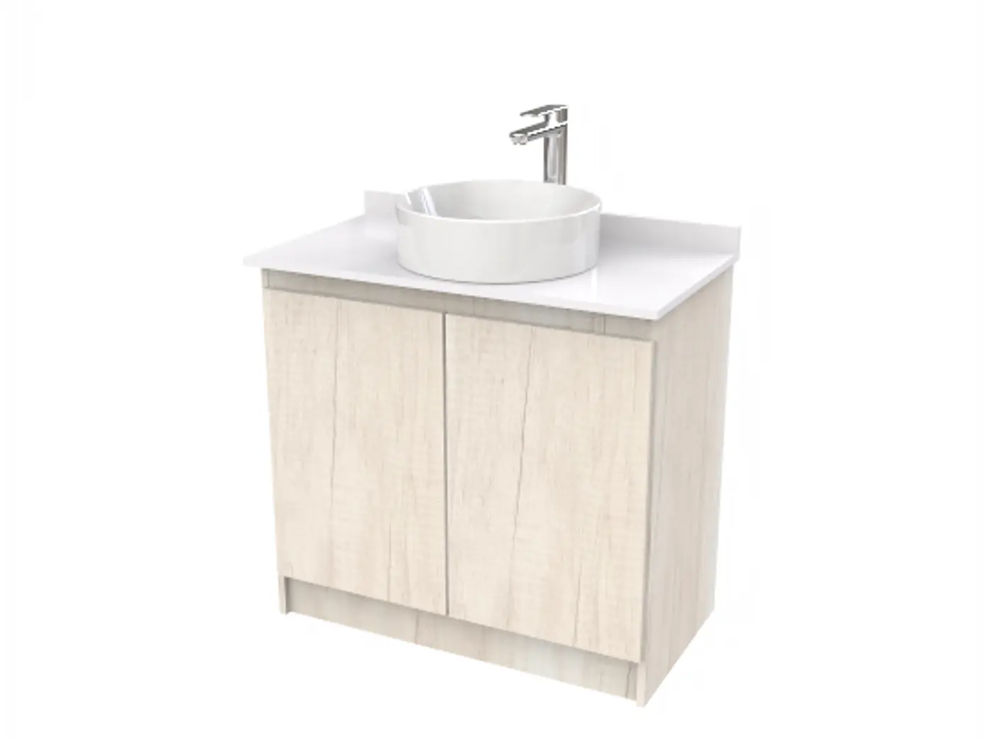 Mueble Vanitorio  al piso para lavamanos sobreponer simple de 80 cm M0-830-SPA / Color A elegir (mueble) 1