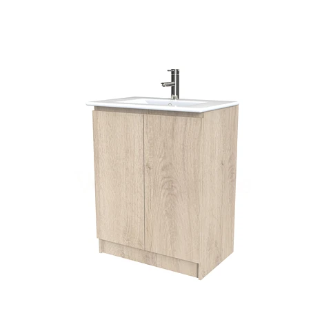 Mueble vanitorio al piso  de 60  cm con cubierta de loza M0-601  / Jerez