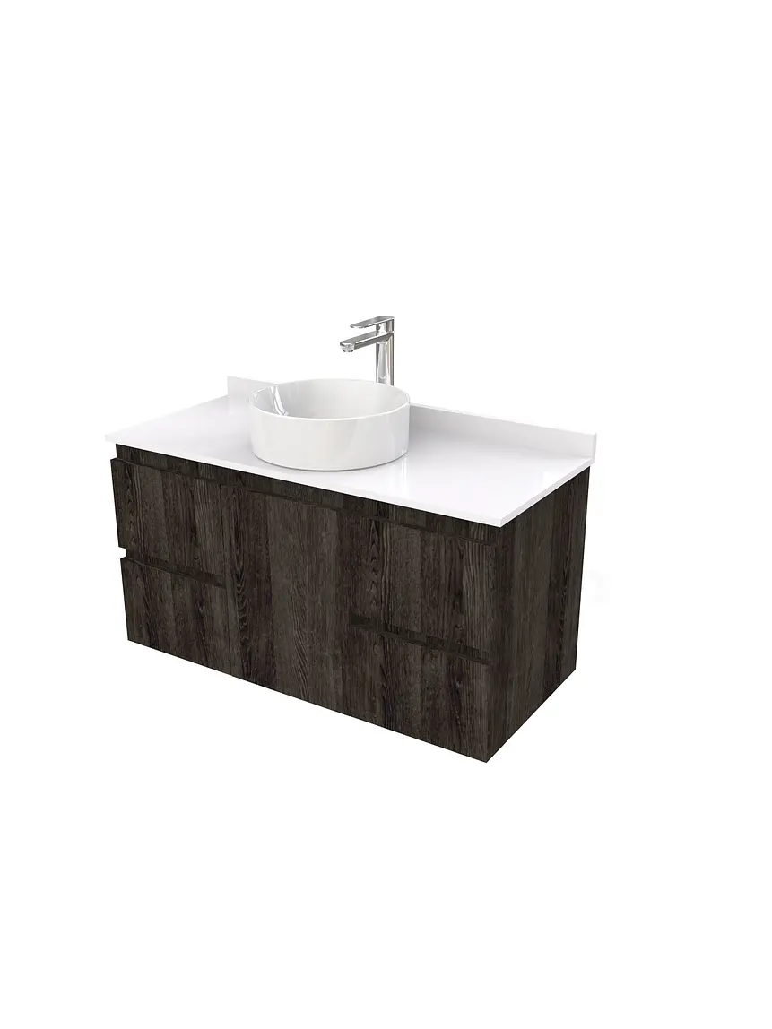Mueble Vanitorio  para lavamanos sobreponer simple de 90 cm M2-930-SPA / Espresso 1
