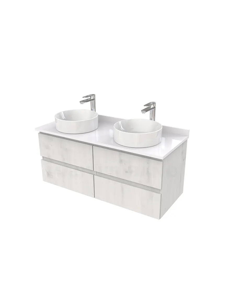 Mueble Vanitorio  para lavamanos sobreponer simple de 120 cm M4-1230-SPA / Alaska 1