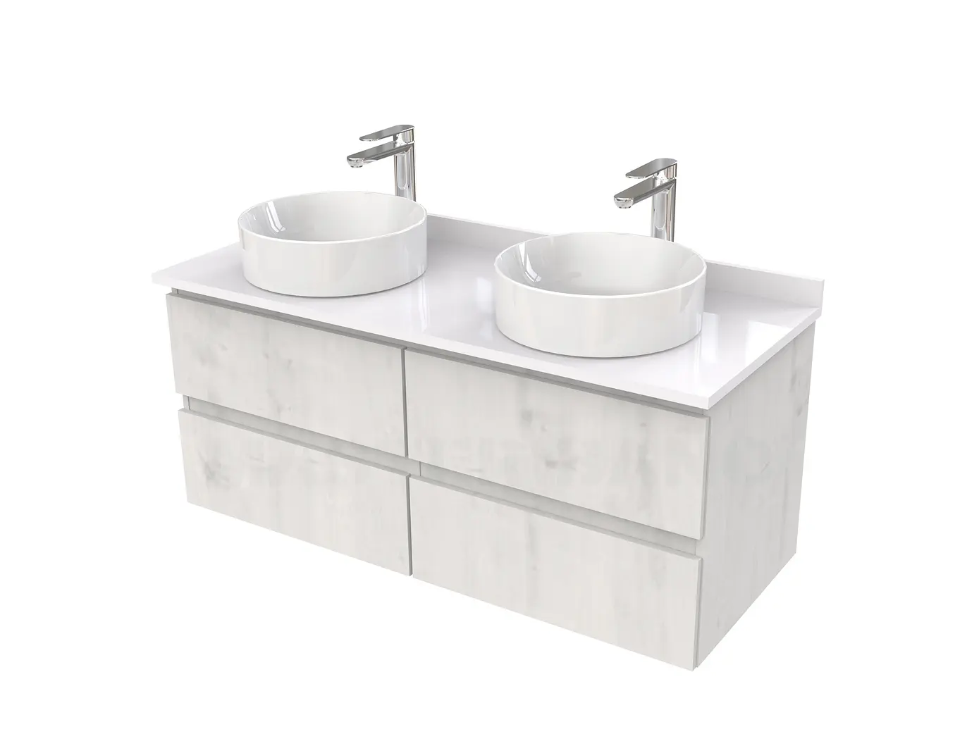 Mueble Vanitorio  para lavamanos sobreponer simple de 120 cm M4-1230-SPA / Alaska 1