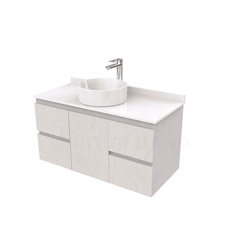 Mueble Vanitorio  para lavamanos sobreponer simple de 90 cm M2-930-SPA / Giorno