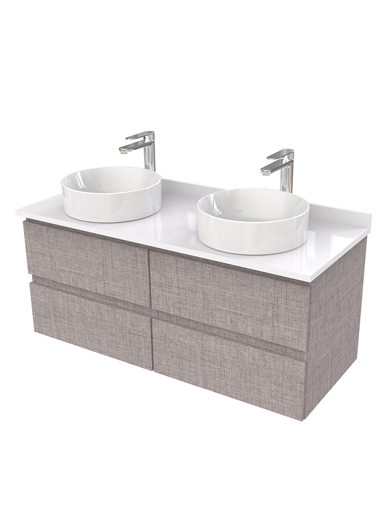 Mueble Vanitorio  para lavamanos sobreponer simple de 120 cm M4-1230-SPA / Notte 1