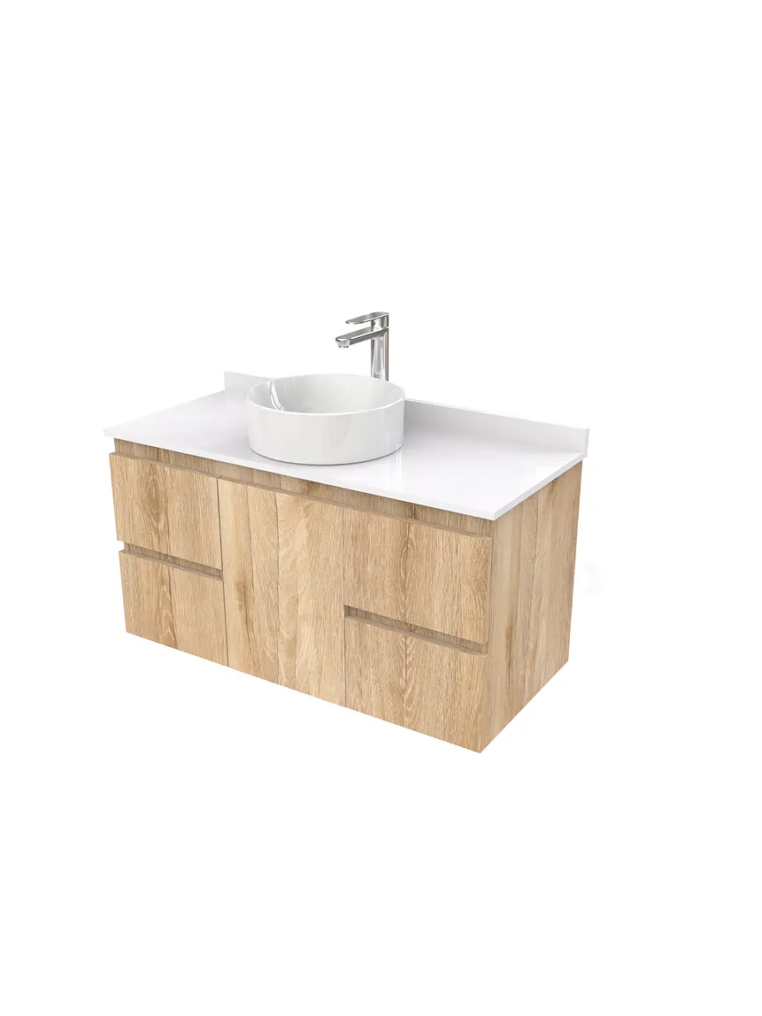 Mueble Vanitorio  para lavamanos sobreponer simple de 90 cm M2-930-SPA / Cava 1