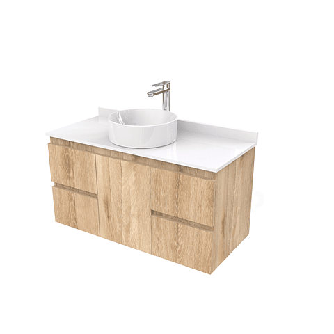 Mueble Vanitorio  para lavamanos sobreponer simple de 90 cm M2-930-SPA / Cava