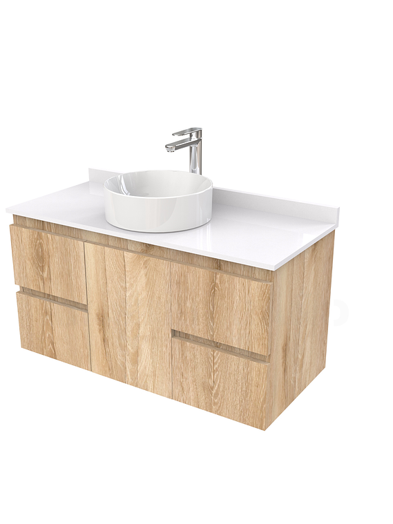 Mueble Vanitorio  para lavamanos sobreponer simple de 90 cm M2-930-SPA / Cava 1