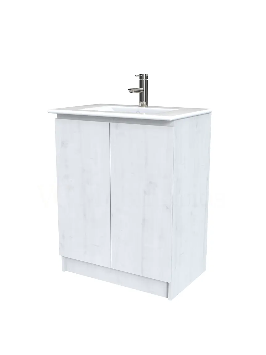 Mueble vanitorio al piso  de 50  cm con cubierta de loza M0-501  / Alaska 1