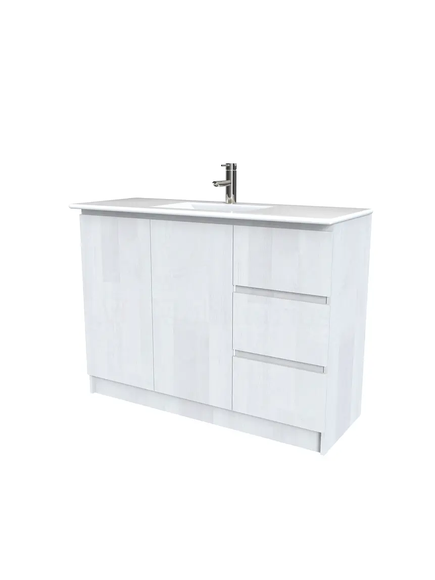 Mueble vanitorio al piso  de 120  cm con cubierta de loza M2-1201  / Legno 1