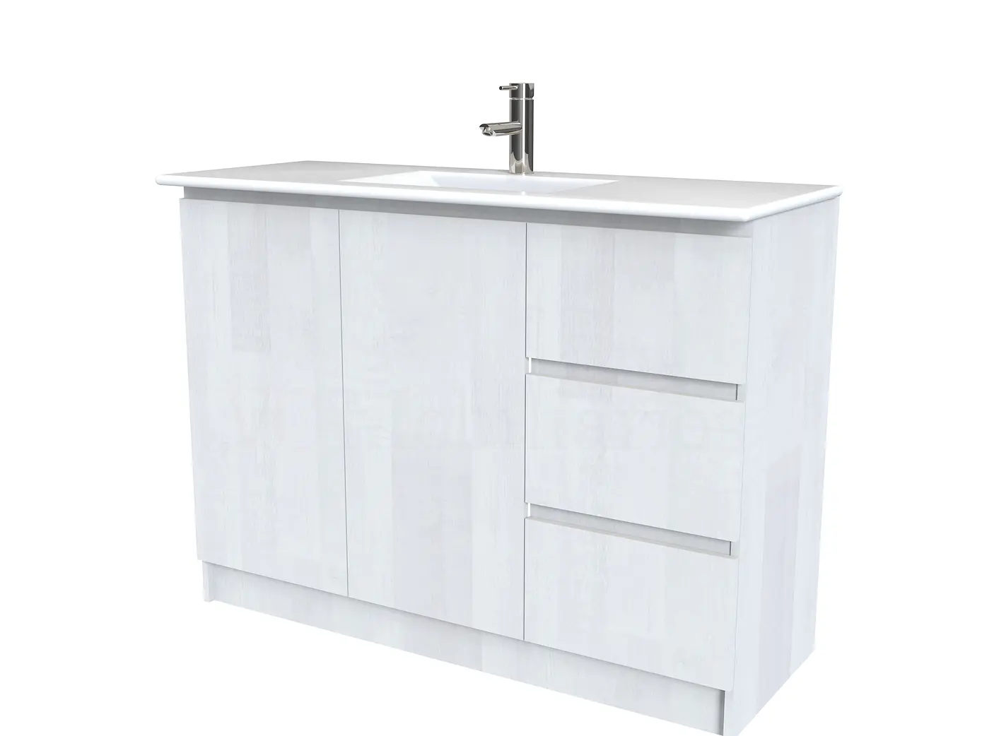 Mueble vanitorio al piso  de 120  cm con cubierta de loza M2-1201  / Legno 1