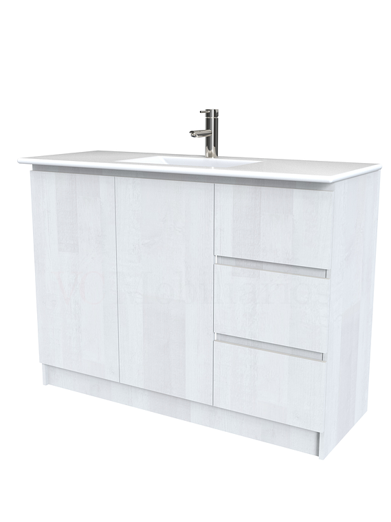 Mueble vanitorio al piso  de 120  cm con cubierta de loza M2-1201  / Legno 1