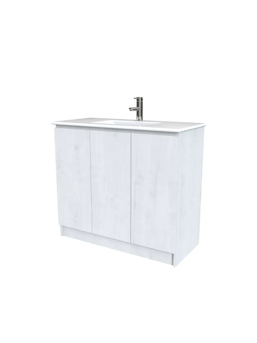 Mueble vanitorio al piso  de 120  cm con cubierta de loza M0-1201  / Alaska 1