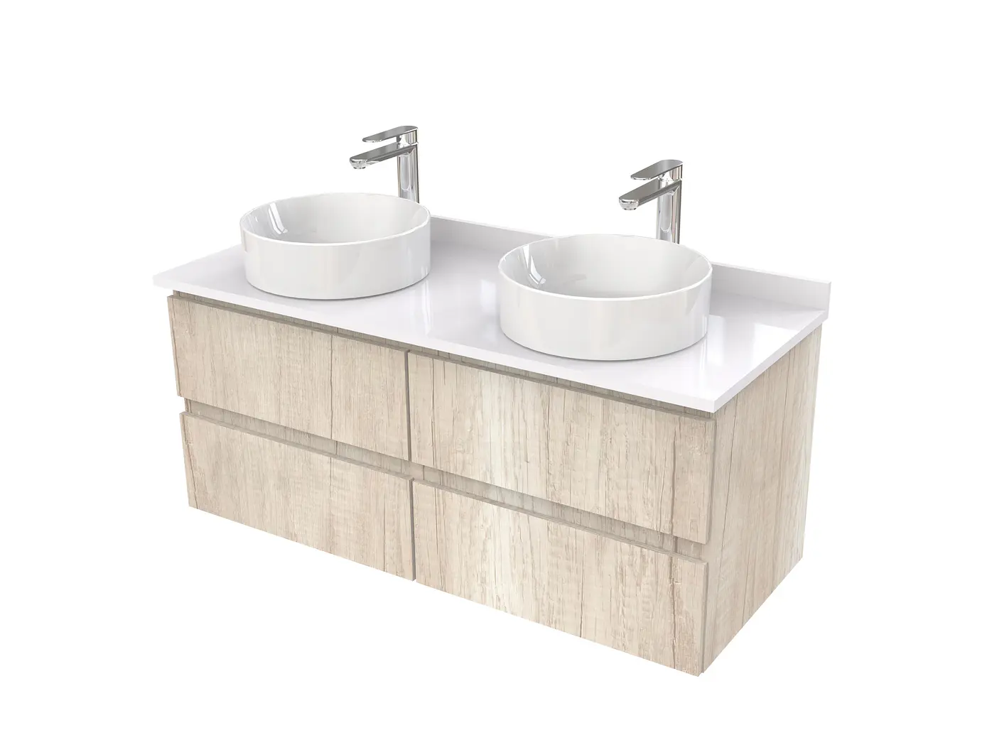 Mueble Vanitorio  para lavamanos sobreponer simple de 120 cm M4-1230-SPA / Toscana 1