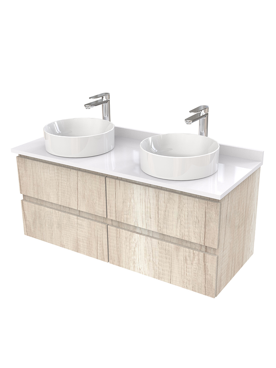 Mueble Vanitorio  para lavamanos sobreponer simple de 120 cm M4-1230-SPA / Toscana 1