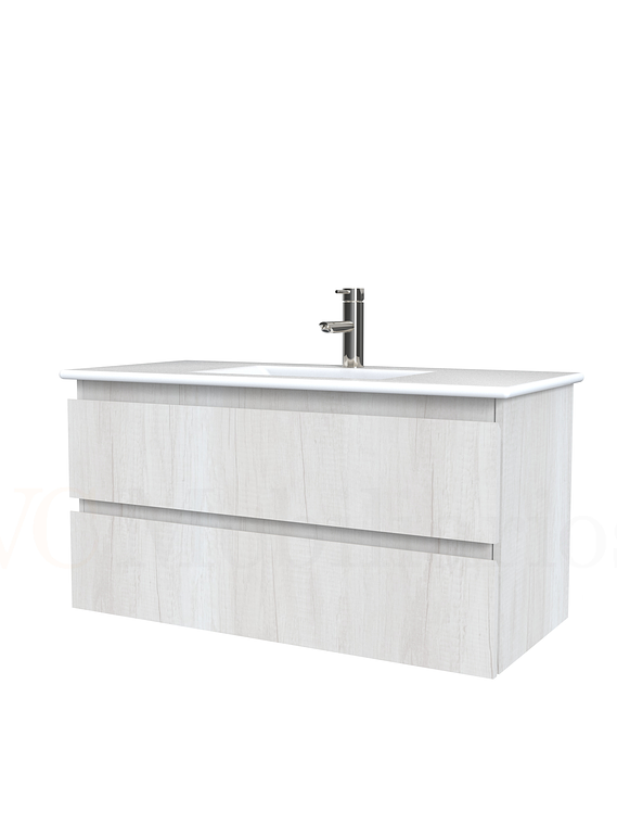 Mueble vanitorio aereo con cubierta de loza de 90 cm  /  M3-901-A / Toscana 1