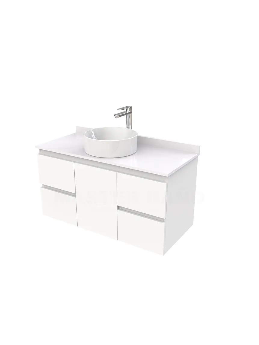 Mueble Vanitorio  para lavamanos sobreponer simple de 90 cm M2-930-SPA / Blanco 1