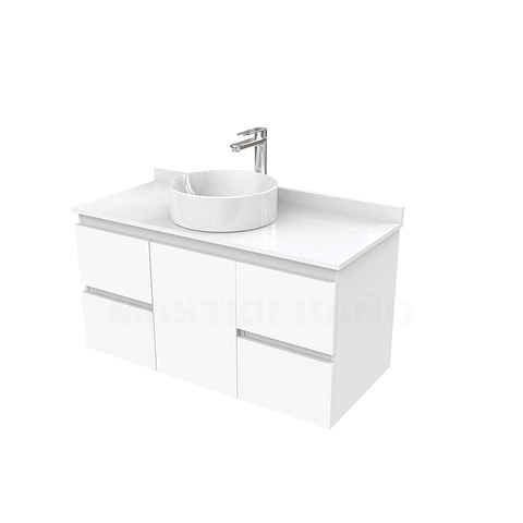 Mueble Vanitorio  para lavamanos sobreponer simple de 90 cm M2-930-SPA / Blanco