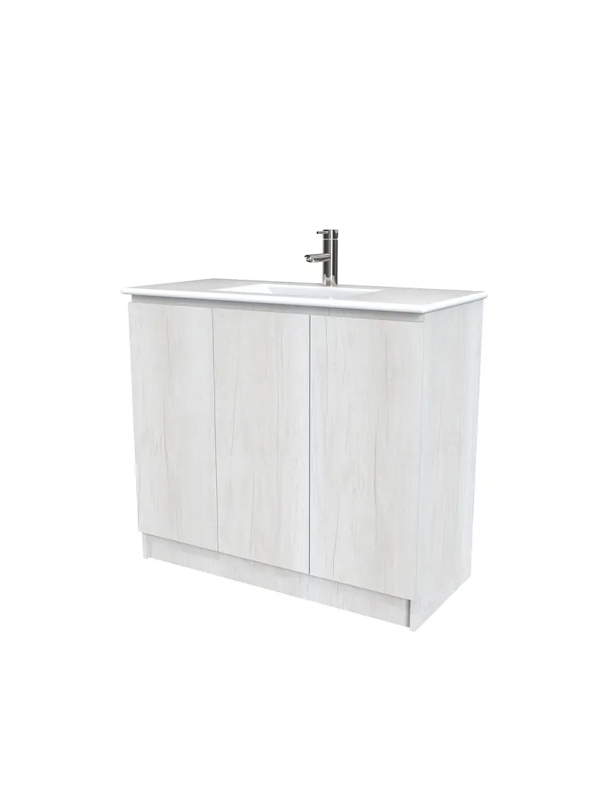 Mueble vanitorio al piso  de 120  cm con cubierta de loza M0-1201  / Toscana 1