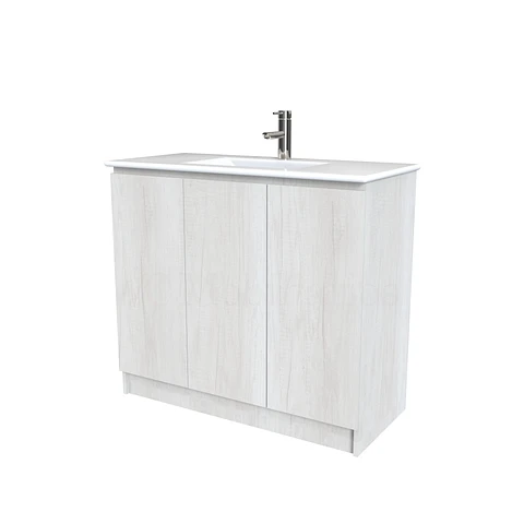 Mueble vanitorio al piso  de 120  cm con cubierta de loza M0-1201  / Toscana
