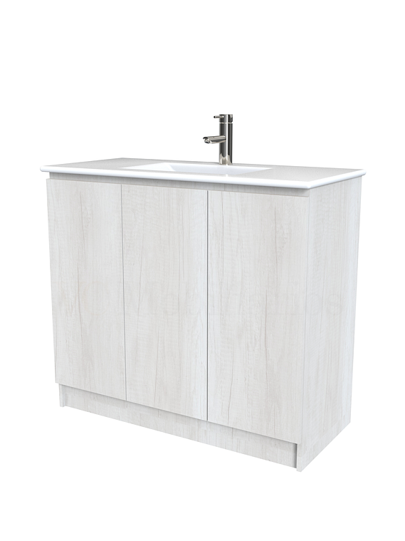 Mueble vanitorio al piso  de 120  cm con cubierta de loza M0-1201  / Toscana 1