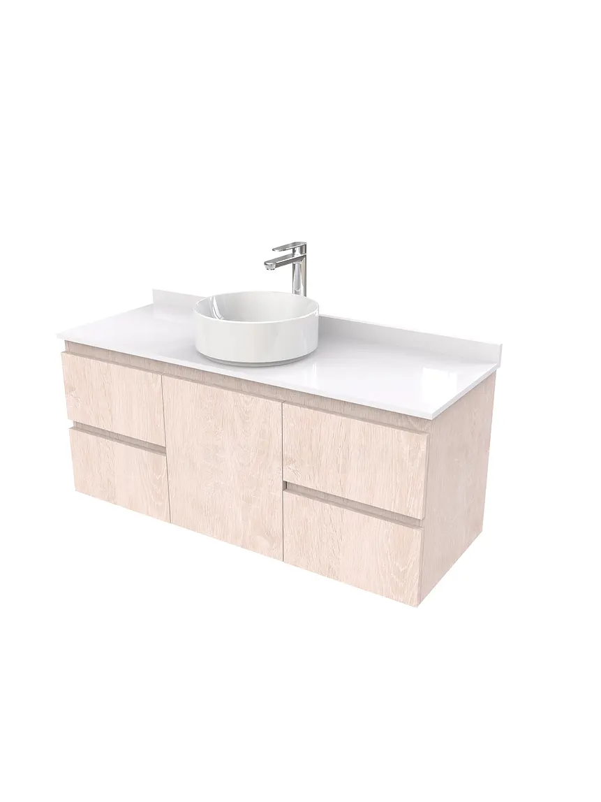 Mueble Vanitorio  aereo para lavamanos sobreponer simple de 120 cm M2-1230-SPA / Provenzal 1
