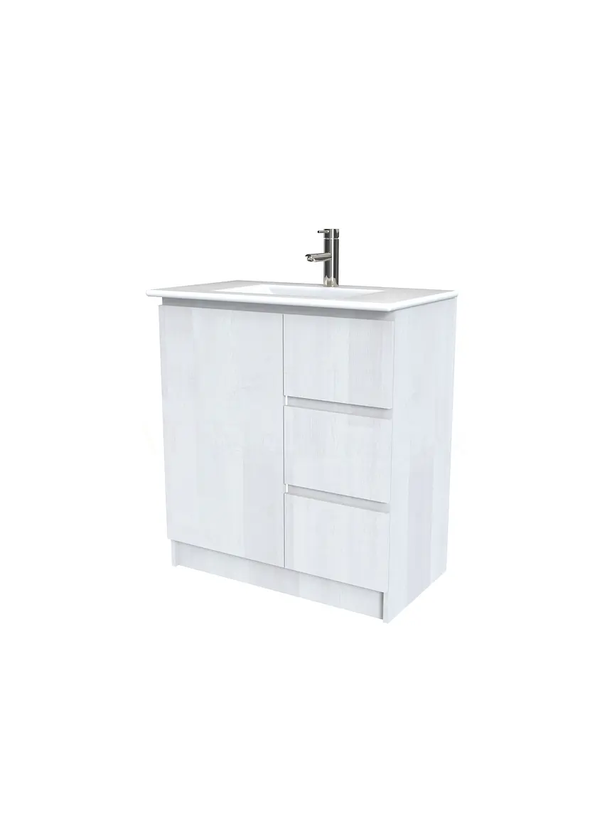 Mueble vanitorio al piso  de 90  cm con cubierta de loza M2-901  / Legno 1