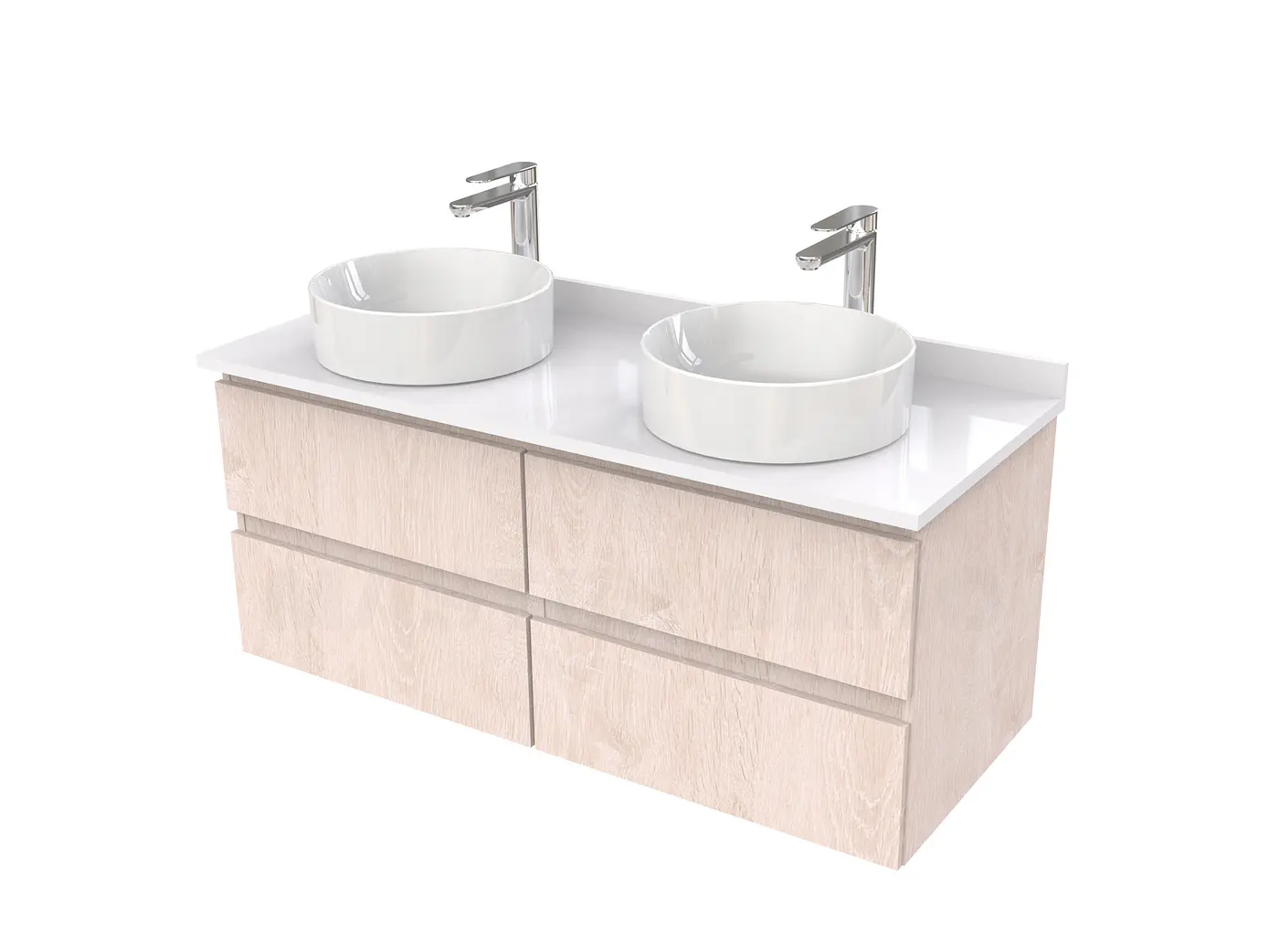 Mueble Vanitorio  para lavamanos sobreponer simple de 120 cm M4-1230-SPA / Provenzal 1