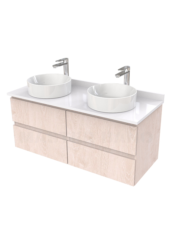 Mueble Vanitorio  para lavamanos sobreponer simple de 120 cm M4-1230-SPA / Provenzal 1