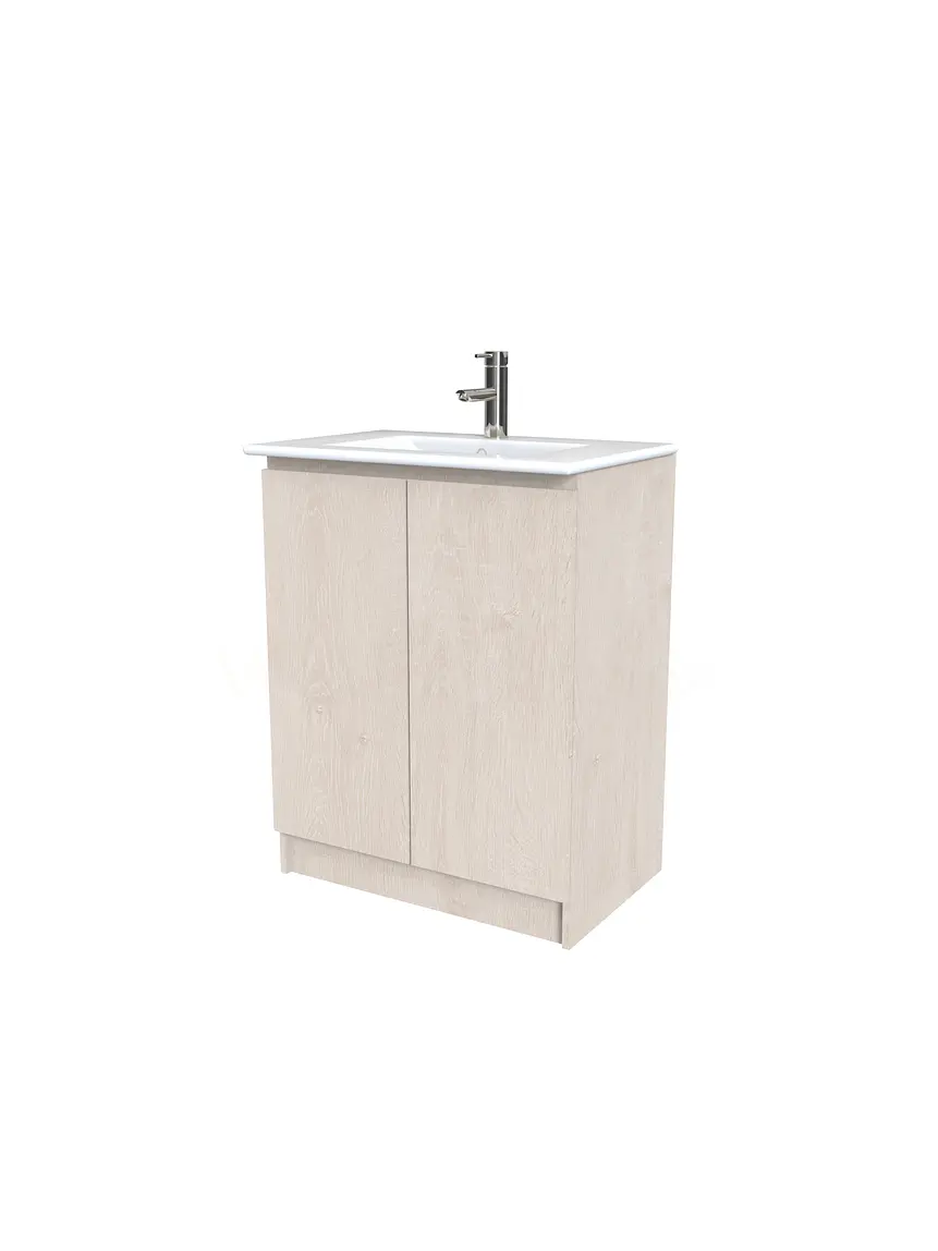 Mueble vanitorio al piso  de 50  cm con cubierta de loza M0-501  / Provenzal 1